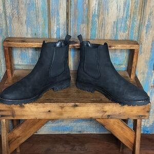 NEW Thursday Boot Co. Everyday Matte Black Leather Women's Chelsea Boots Lug 8.5